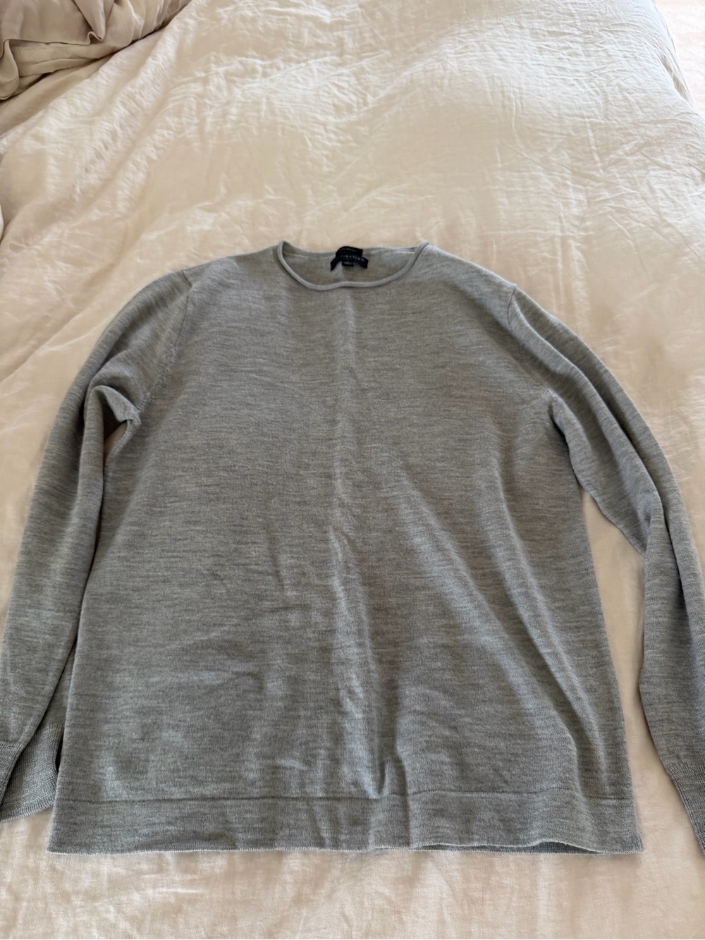 J. Crew Men's Heather Gray Crewneck Sweater
